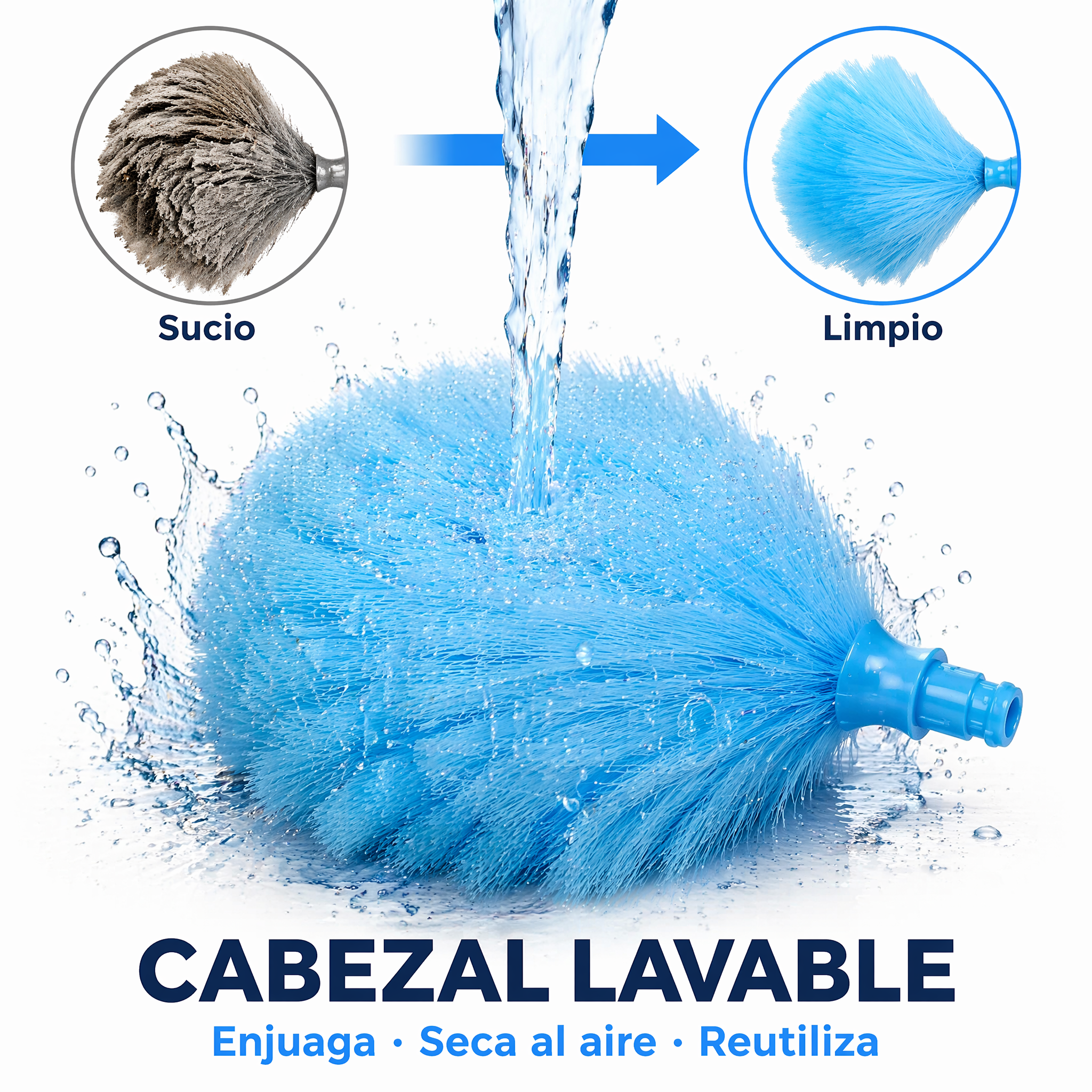 Cabezal lavable